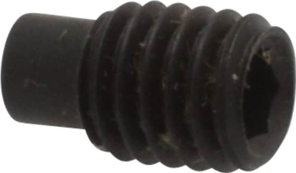 Value Collection - M5x0.80, 8mm OAL, Dog Point Set Screw - Grade 14.9 (45H) Alloy Steel, 2.5mm Key - Exact Tooling