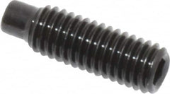 Value Collection - M5x0.80, 16mm OAL, Dog Point Set Screw - Grade 14.9 (45H) Alloy Steel, 2.5mm Key - Exact Tooling