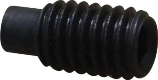 Value Collection - M6x1.00, 12mm OAL, Dog Point Set Screw - Grade 14.9 (45H) Alloy Steel, 3mm Key - Exact Tooling