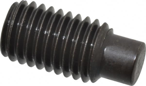 Value Collection - M12x1.75, 25mm OAL, Dog Point Set Screw - Grade 14.9 (45H) Alloy Steel, 6mm Key - Exact Tooling