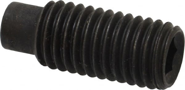 Value Collection - M12x1.75, 30mm OAL, Dog Point Set Screw - Grade 14.9 (45H) Alloy Steel, 6mm Key - Exact Tooling