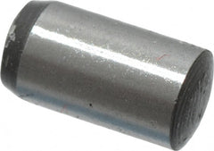 Value Collection - 4mm Diam x 8mm Pin Length Grade 8 Alloy Steel Precision Dowel Pin - Bright Finish, 1 Rounded End - Exact Tooling