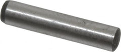 Value Collection - 4mm Diam x 20mm Pin Length Grade 8 Alloy Steel Precision Dowel Pin - Bright Finish, 1 Rounded End - Exact Tooling