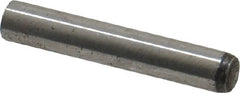 Value Collection - 4mm Diam x 24mm Pin Length Grade 8 Alloy Steel Precision Dowel Pin - Bright Finish, 1 Rounded End - Exact Tooling