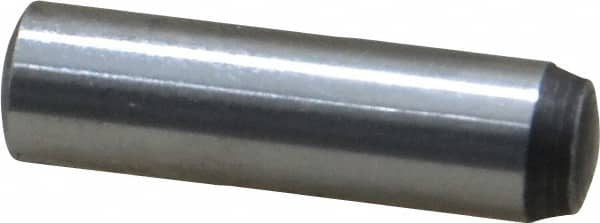 Value Collection - 5mm Diam x 18mm Pin Length Grade 8 Alloy Steel Precision Dowel Pin - Bright Finish, 1 Rounded End - Exact Tooling