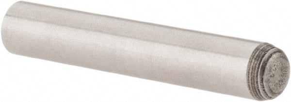 Value Collection - 5mm Diam x 30mm Pin Length Grade 8 Alloy Steel Precision Dowel Pin - Bright Finish, 1 Rounded End - Exact Tooling