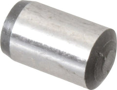 Value Collection - 8mm Diam x 14mm Pin Length Grade 8 Alloy Steel Precision Dowel Pin - Bright Finish, 1 Rounded End - Exact Tooling