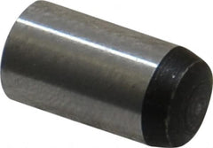 Value Collection - 8mm Diam x 16mm Pin Length Grade 8 Alloy Steel Precision Dowel Pin - Bright Finish, 1 Rounded End - Exact Tooling