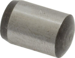 Value Collection - 10mm Diam x 16mm Pin Length Grade 8 Alloy Steel Precision Dowel Pin - Bright Finish, 1 Rounded End - Exact Tooling