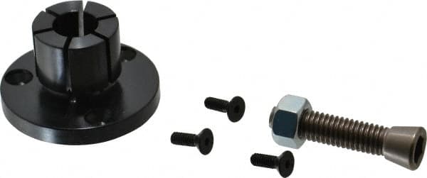 Mitee-Bite - 0.71 to 1.06" Expansion Diam, 4,500 Lb Holding Force, 8-32 Mounting Screw, 3/8-16 Center Screw, Mild Steel ID Expansion Clamps - Exact Tooling