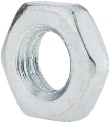 Value Collection - M10x1.50 Steel Right Hand Hex Jam Nut - 17mm Across Flats, 5mm High, Zinc-Plated Finish - Exact Tooling