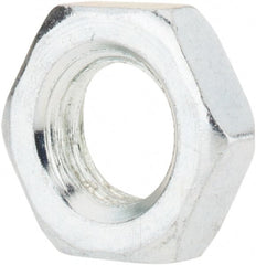 Value Collection - M12x1.75 Steel Right Hand Hex Jam Nut - 19mm Across Flats, 6mm High, Zinc-Plated Finish - Exact Tooling