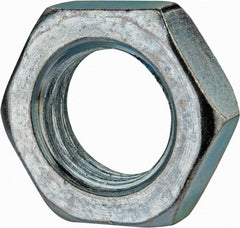 Value Collection - M24x3.00 Steel Right Hand Hex Jam Nut - 36mm Across Flats, 12mm High, Zinc-Plated Finish - Exact Tooling