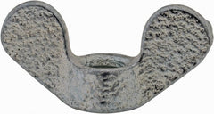Value Collection - M5x0.80, Zinc Plated, Iron Standard Wing Nut - 2.3mm Wing Span, 11mm Wing Span - Exact Tooling