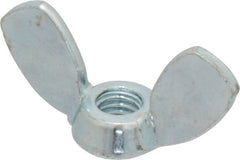 Value Collection - M6x1.00, Zinc Plated, Iron Standard Wing Nut - 2.7mm Wing Span, 15mm Wing Span - Exact Tooling