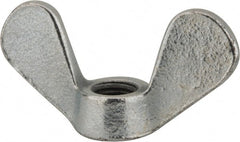 Value Collection - M12x1.75, Zinc Plated, Iron Standard Wing Nut - 5.6mm Wing Span, 31mm Wing Span - Exact Tooling