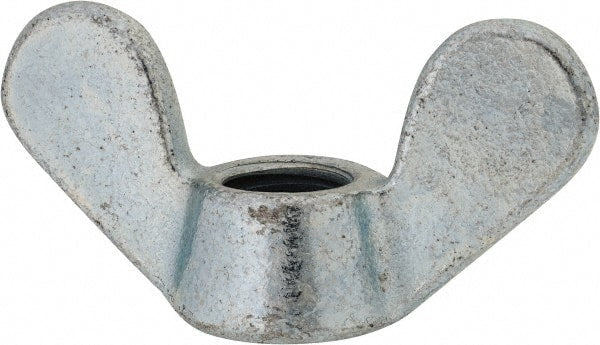 Value Collection - M20x2.50, Zinc Plated, Iron Standard Wing Nut - 7mm Wing Span, 44mm Wing Span - Exact Tooling