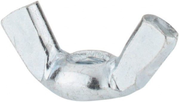 Value Collection - M4x0.70, Zinc Plated, Iron Standard Wing Nut - 1.7mm Wing Span, 8.5mm Wing Span - Exact Tooling