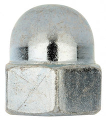 Value Collection - M16x2 24mm Width Across Flats, Zinc Plated, Steel Acorn Nut - 28mm Overall Height, Grade 2, DIN 1587 - Exact Tooling