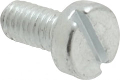 Value Collection - M3x0.50, 6mm Length Under Head Slotted Drive Machine Screw - Cheese Head, Grade 4.8 Steel, Zinc-Plated Finish, Without Washer - Exact Tooling