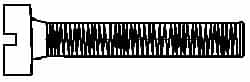 Value Collection - M2.5x0.45, 4mm Length Under Head Slotted Drive Machine Screw - Cheese Head, Grade 4.8 Steel, Zinc-Plated Finish, Without Washer - Exact Tooling
