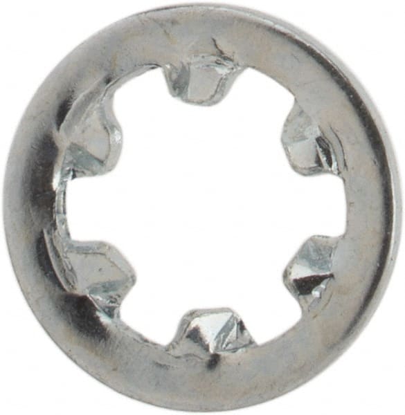 Value Collection - M2.5 Screw, 2.8mm ID, Spring Steel Internal Tooth Lock Washer - 5.5mm OD, Zinc-Plated, Grade 2 - Exact Tooling