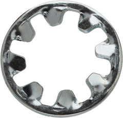 Value Collection - M8 Screw, 8.2mm ID, Spring Steel Internal Tooth Lock Washer - 14mm OD, Zinc-Plated, Grade 2 - Exact Tooling
