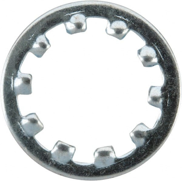 Value Collection - M12 Screw, 13mm ID, Spring Steel Internal Tooth Lock Washer - 20.5mm OD, Zinc-Plated, Grade 2 - Exact Tooling