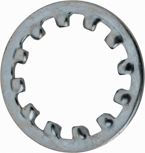 Value Collection - M20 Screw, 21mm ID, Spring Steel Internal Tooth Lock Washer - 33mm OD, Zinc-Plated, Grade 2 - Exact Tooling