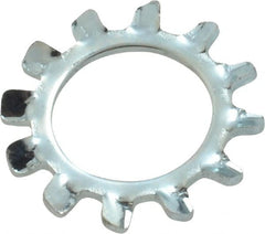 Value Collection - M10 Screw, 10.5mm ID, Spring Steel External Tooth Lock Washer - 18mm OD, Zinc-Plated, Grade 2 - Exact Tooling