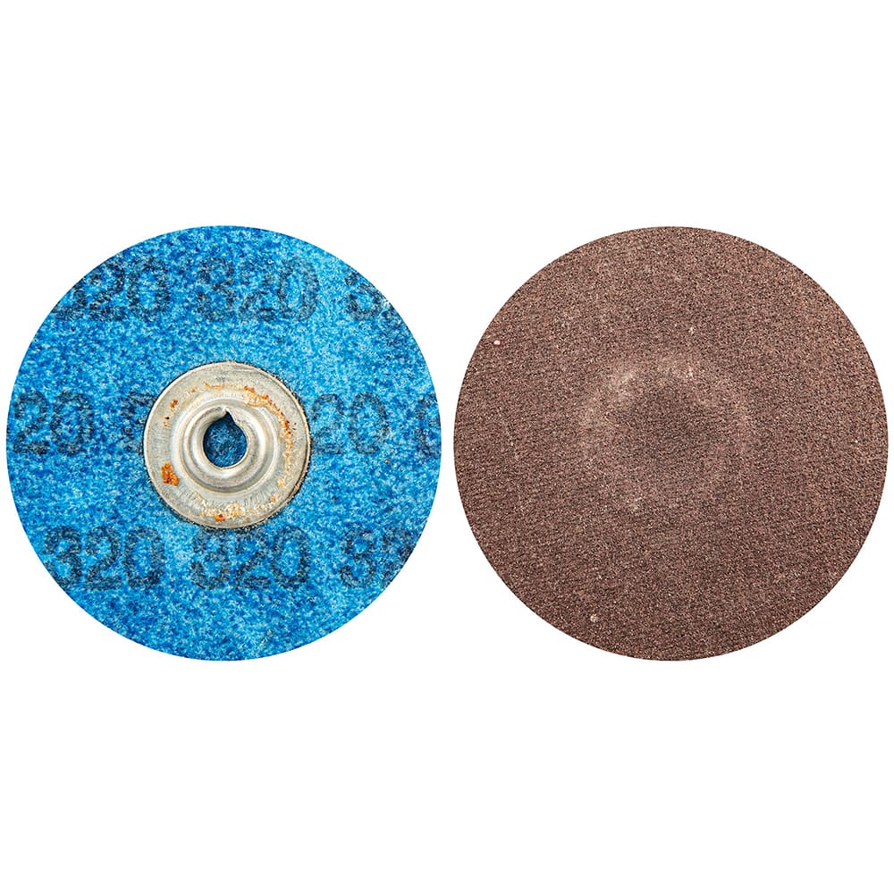 Norton - 2" 320 Grit Aluminum Oxide Quick Change Disc - Exact Tooling