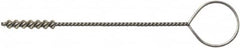 Weiler - 4.8mm Diam Helical Nylon Tube Brush - Single Spiral, 0.012" Filament Diam, 1" Brush Length, 5" OAL, 0.087" Diam Galvanized Steel Shank - Exact Tooling