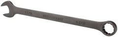 Paramount - 1-7/16" 12 Point Offset Combination Wrench - 15° Offset Angle, 19-1/2" OAL, Chrome Vanadium Steel, Black Finish - Exact Tooling