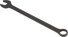 Paramount - 1-3/8" 12 Point Offset Combination Wrench - 15° Offset Angle, 18-1/2" OAL, Chrome Vanadium Steel, Black Finish - Exact Tooling