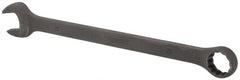 Paramount - 25mm 12 Point Offset Combination Wrench - 15° Offset Angle, 13-11/32" OAL, Chrome Vanadium Steel, Black Finish - Exact Tooling