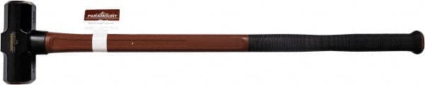 Paramount - 8 Lb Head, 34" Long Blacksmith Sledge Hammer - Forged C-1055 Head, Fiberglass Handle - Exact Tooling