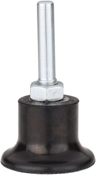 Tru-Maxx - 1-1/2" Diam Quick-Change Type P Disc Backing Pad - 1/4" Shank Diam, Hard Density, 30,000 RPM, Quick-Lok Compatible - Exact Tooling