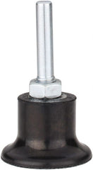 Tru-Maxx - 1-1/2" Diam Quick-Change Type P Disc Backing Pad - 1/4" Shank Diam, Hard Density, 30,000 RPM, Quick-Lok Compatible - Exact Tooling