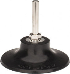 Tru-Maxx - 3" Diam Quick-Change Type R Disc Backing Pad - 1/4" Shank Diam, Soft Density, 20,000 RPM, Quick-Lok Compatible - Exact Tooling