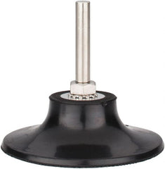 Tru-Maxx - 3" Diam Quick-Change Type S Disc Backing Pad - 1/4" Shank Diam, Hard Density, 20,000 RPM, Quick-Lok Compatible - Exact Tooling