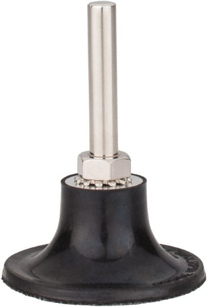 Tru-Maxx - 2" Diam Quick-Change Type S Disc Backing Pad - 1/4" Shank Diam, Hard Density, 30,000 RPM, Quick-Lok Compatible - Exact Tooling