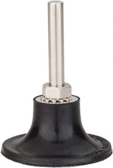 Tru-Maxx - 2" Diam Quick-Change Type S Disc Backing Pad - 1/4" Shank Diam, Hard Density, 30,000 RPM, Quick-Lok Compatible - Exact Tooling