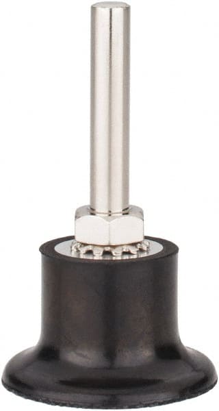 Tru-Maxx - 1-1/2" Diam Quick-Change Type S Disc Backing Pad - 1/4" Shank Diam, Hard Density, 30,000 RPM, Quick-Lok Compatible - Exact Tooling