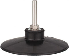 Tru-Maxx - 4" Diam Quick-Change Type S Disc Backing Pad - 1/4" Shank Diam, Medium Density, 10,000 RPM, Quick-Lok Compatible - Exact Tooling