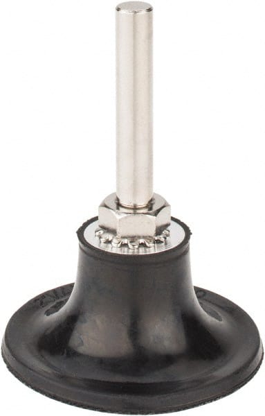 Tru-Maxx - 2" Diam Quick-Change Type S Disc Backing Pad - 1/4" Shank Diam, Medium Density, 30,000 RPM, Quick-Lok Compatible - Exact Tooling