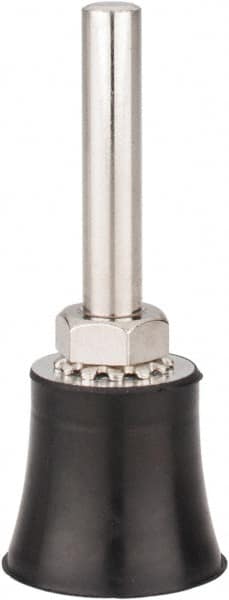 Tru-Maxx - 1" Diam Quick-Change Type S Disc Backing Pad - 1/4" Shank Diam, Medium Density, 30,000 RPM, Quick-Lok Compatible - Exact Tooling