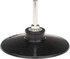 Tru-Maxx - 4" Diam Quick-Change Type R Disc Backing Pad - 1/4" Shank Diam, Medium Density, 10,000 RPM, Quick-Lok Compatible - Exact Tooling