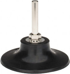 Tru-Maxx - 3" Diam Quick-Change Type R Disc Backing Pad - 1/4" Shank Diam, Medium Density, 20,000 RPM, Quick-Lok Compatible - Exact Tooling