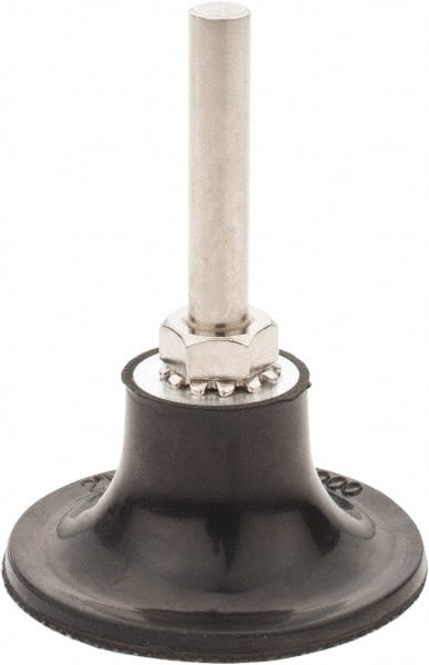 Tru-Maxx - 2" Diam Quick-Change Type R Disc Backing Pad - 1/4" Shank Diam, Medium Density, 30,000 RPM, Quick-Lok Compatible - Exact Tooling