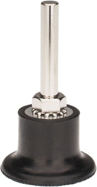 Tru-Maxx - 1-1/2" Diam Quick-Change Type R Disc Backing Pad - 1/4" Shank Diam, Medium Density, 30,000 RPM, Quick-Lok Compatible - Exact Tooling